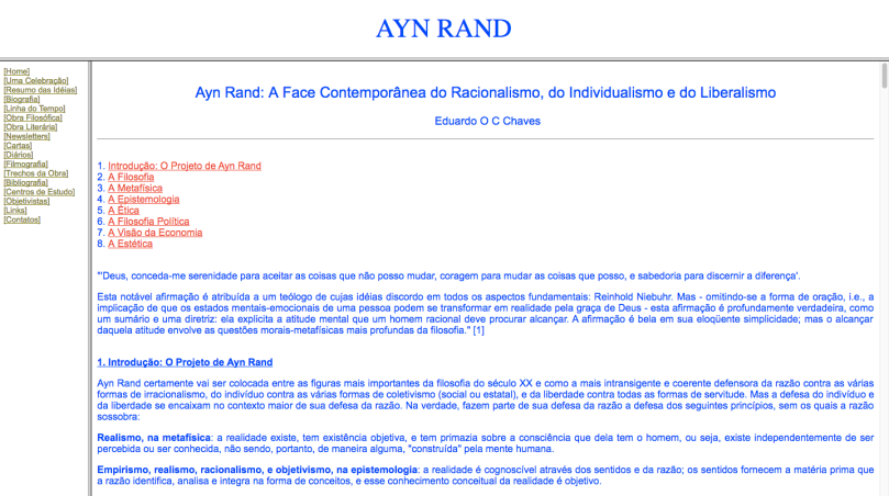 Ayn Rand Old Site - 03 - Resumo de Ideias